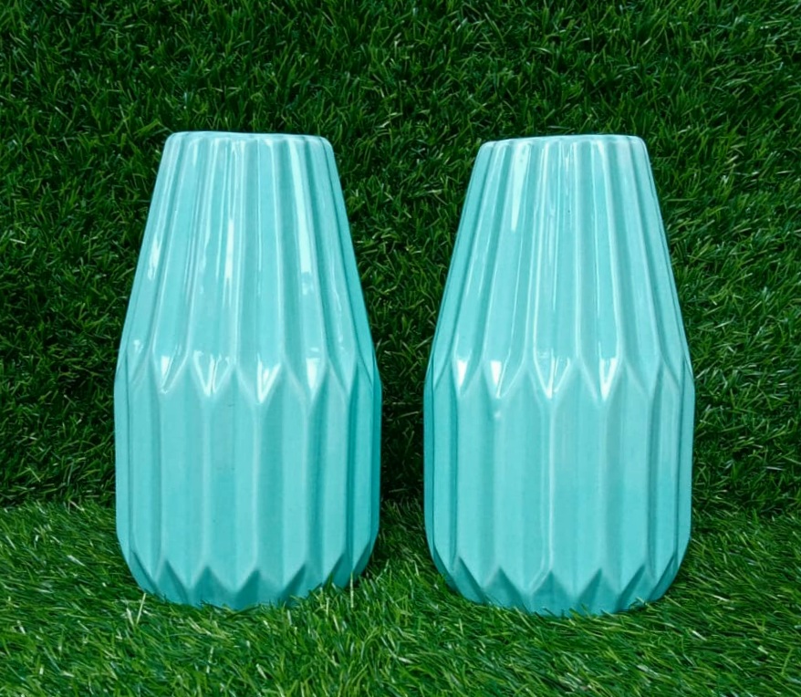Blue Ceramic Vase Only