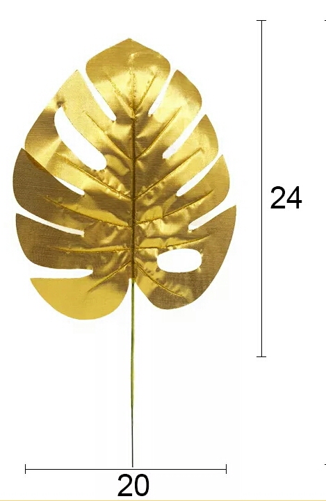 gold turtle leaves with stem