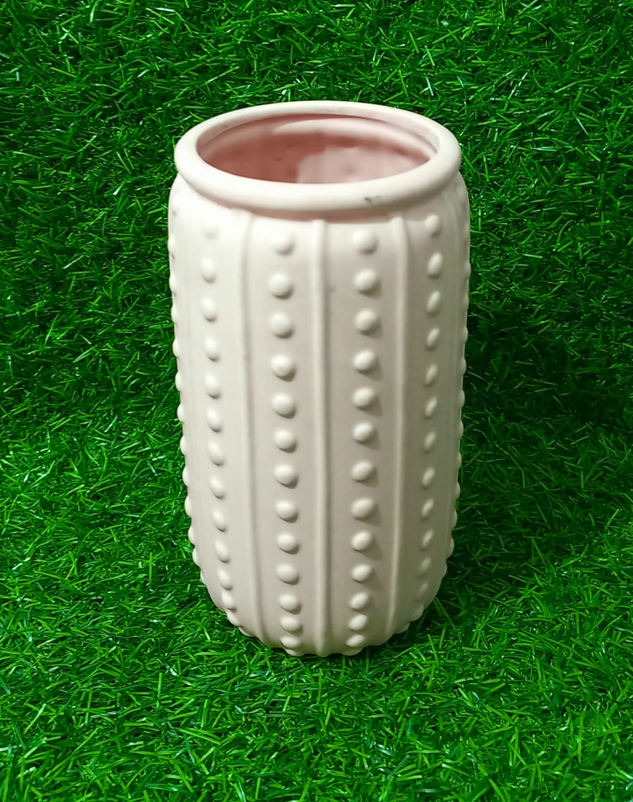 Pink vase with Studs