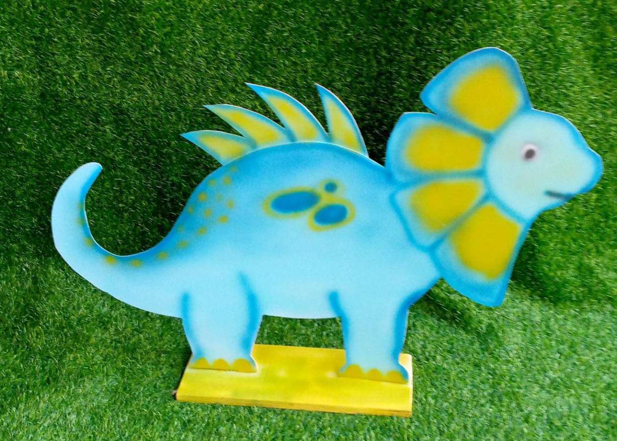 Dino cutout blue