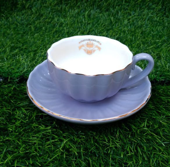 Teacup & Saucer Purple