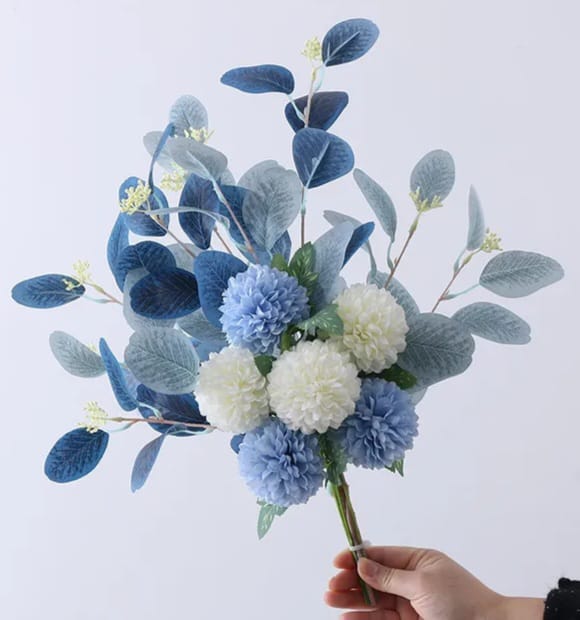Blue And White Flowers