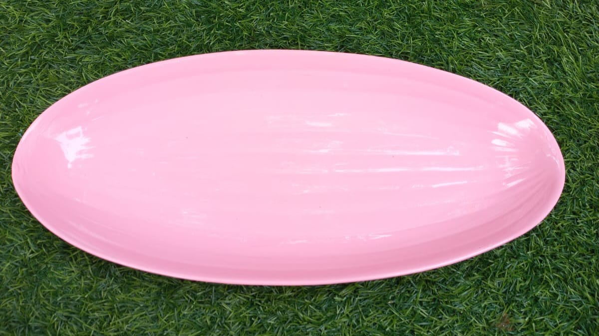 Large Platter Oval Pink