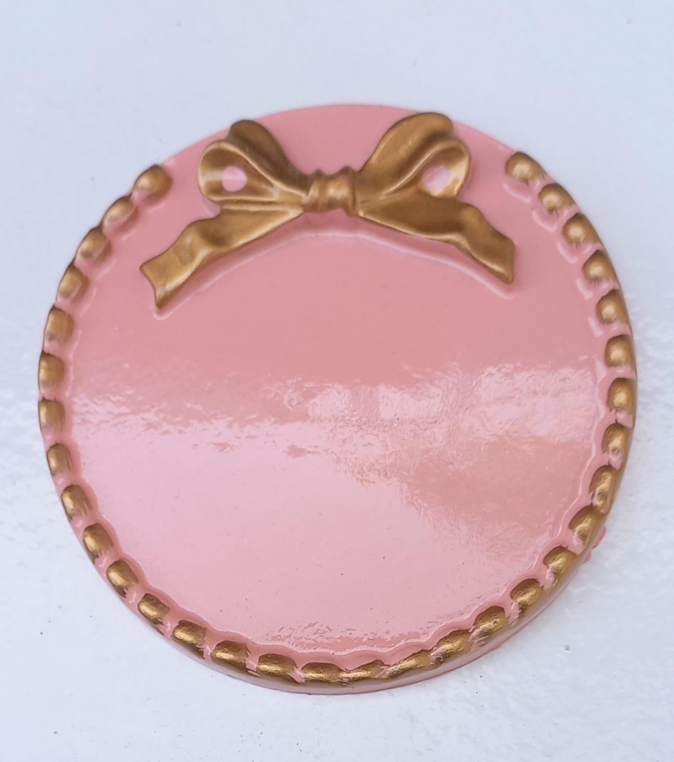 Pink Circular Cookie Plate