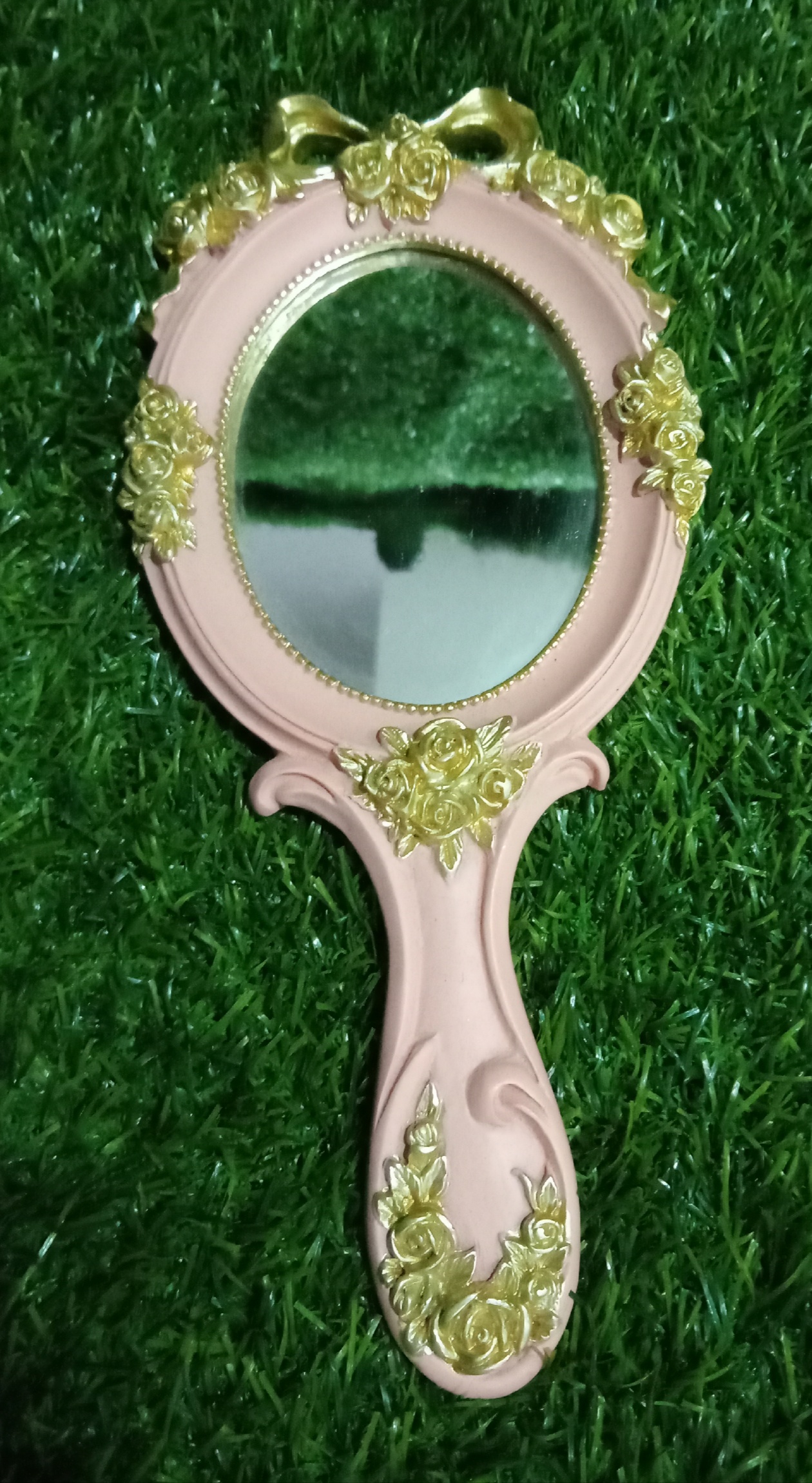 Cookie Mirror Pink With Handle
