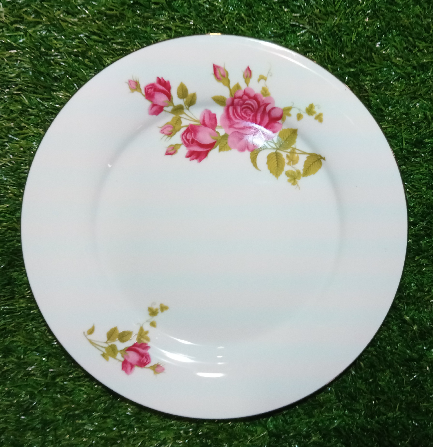 Red Rose Side Plate