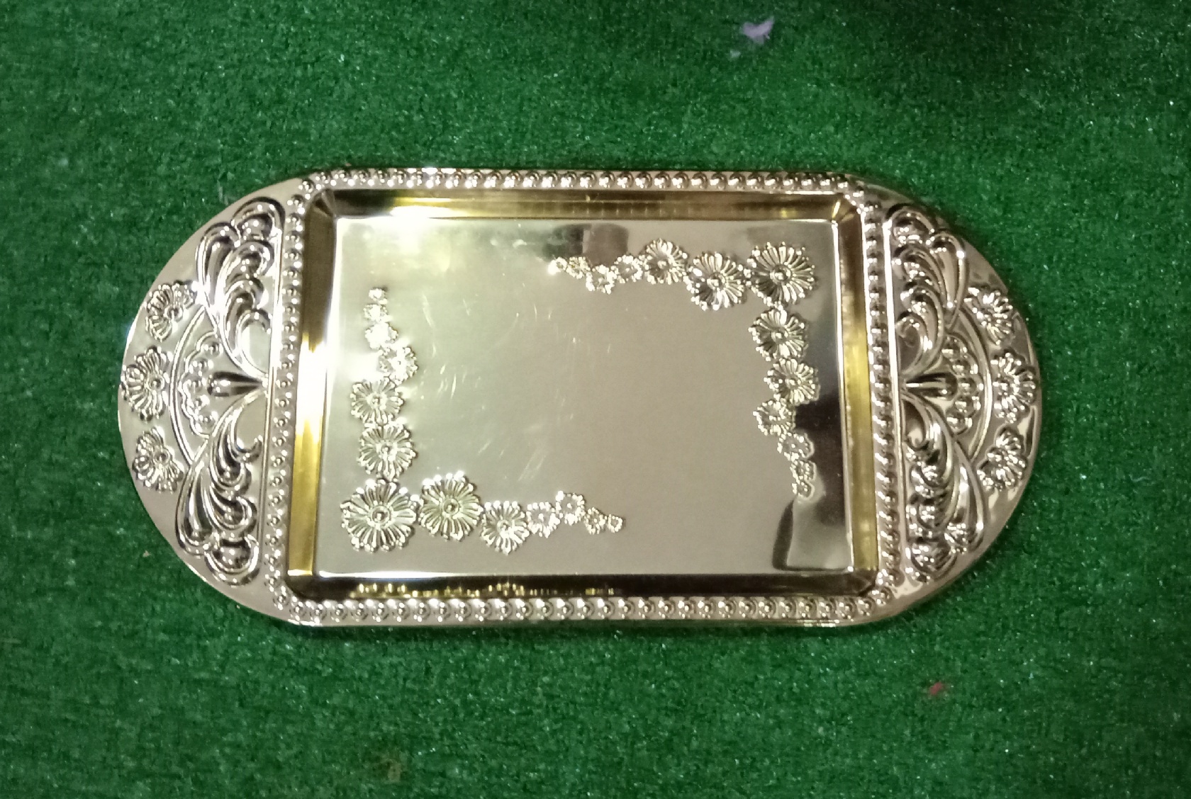 Gold Metal Plate Square