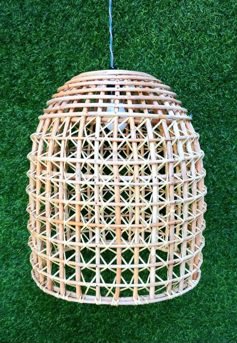 Rattan Shade With Bulb Design 2