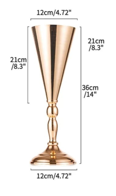 Gold Vases Design 4 - Short