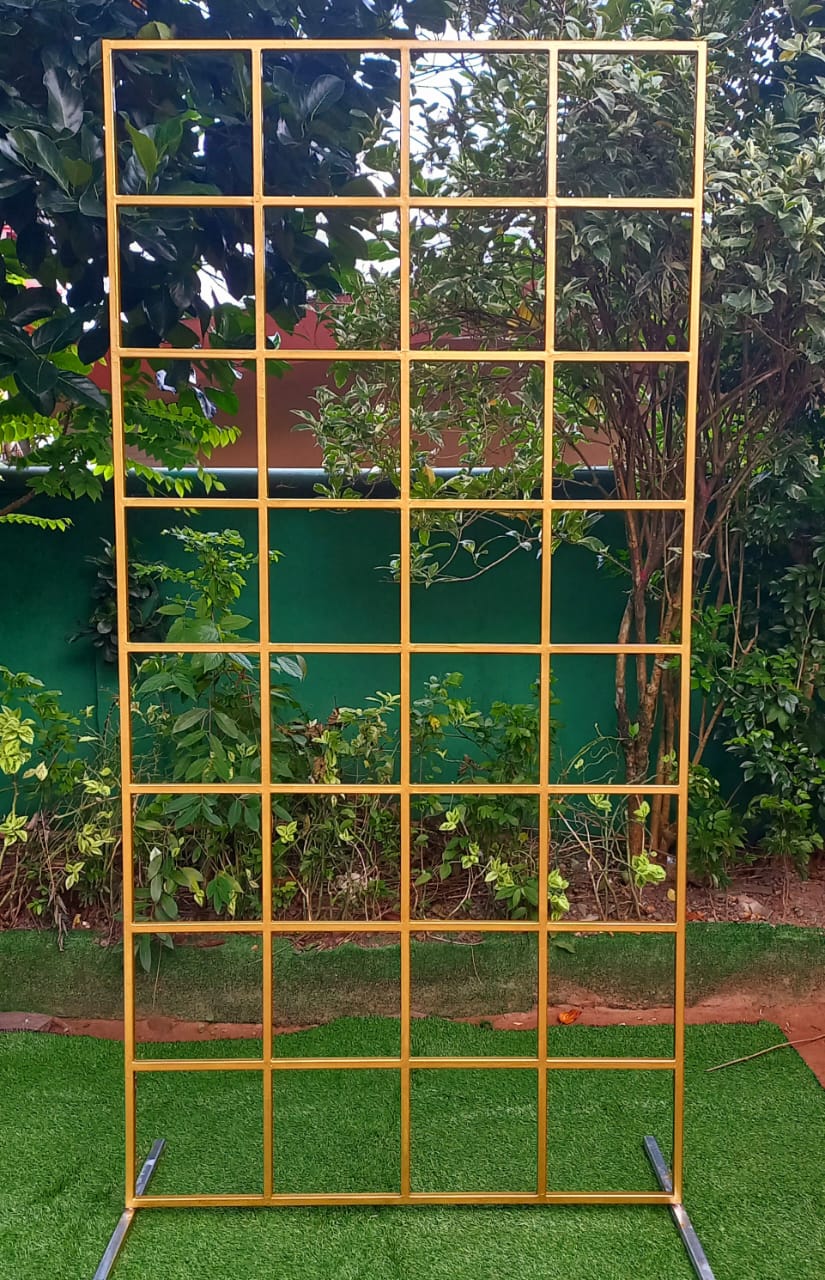 Gold Metal Square BackDrop