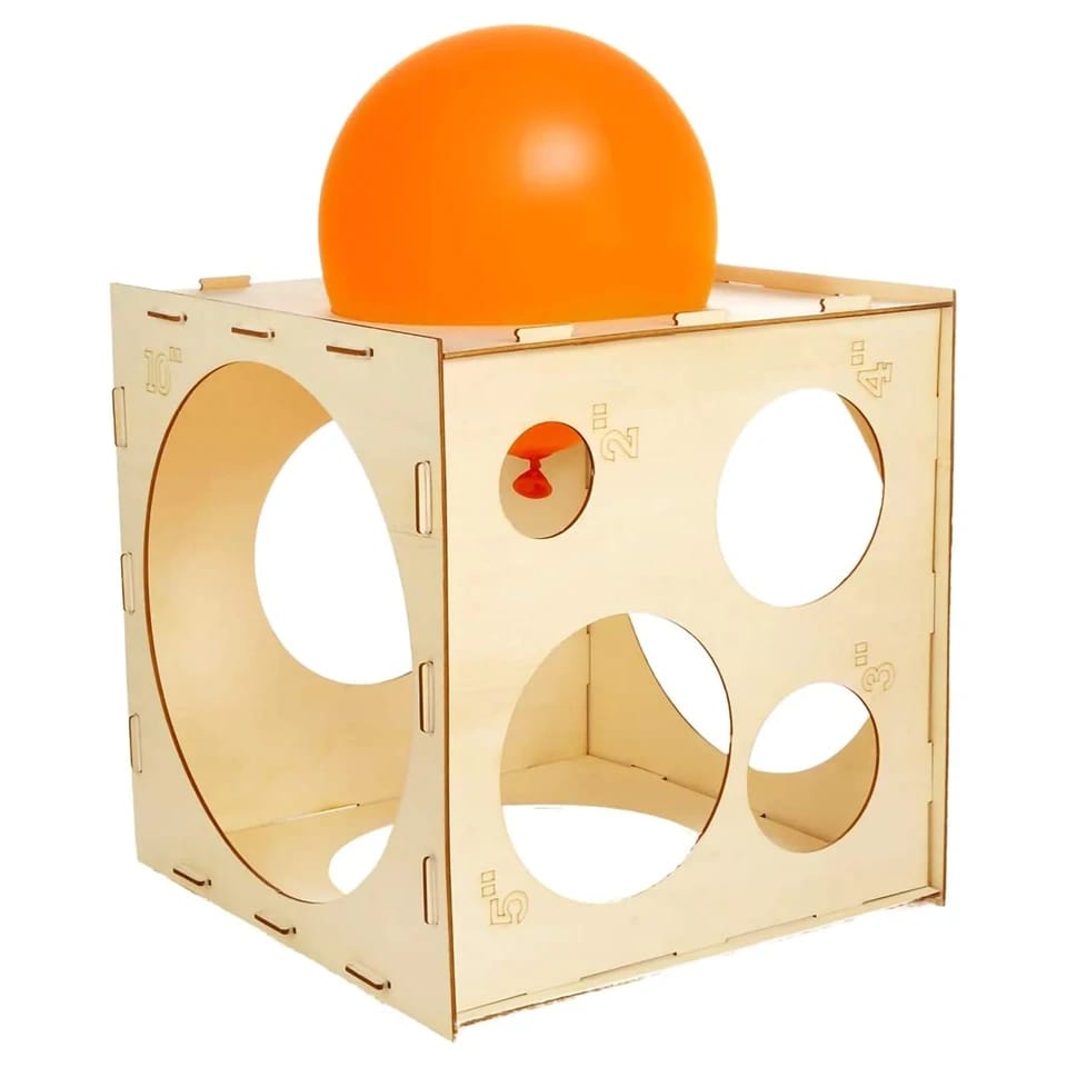 Balloon Measurement Box - Wooden