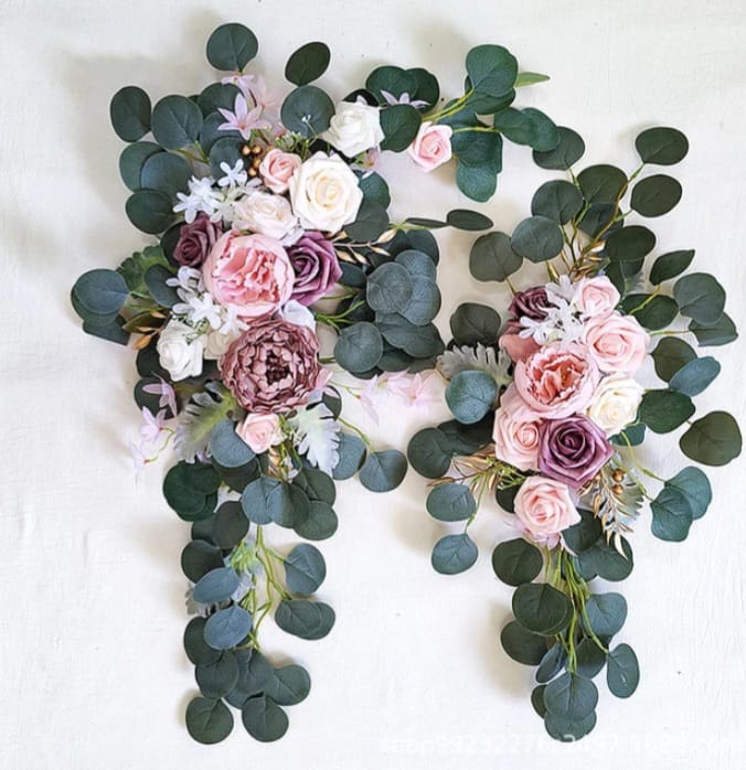 02 Pcs Pink Flower Arrangement Design 01