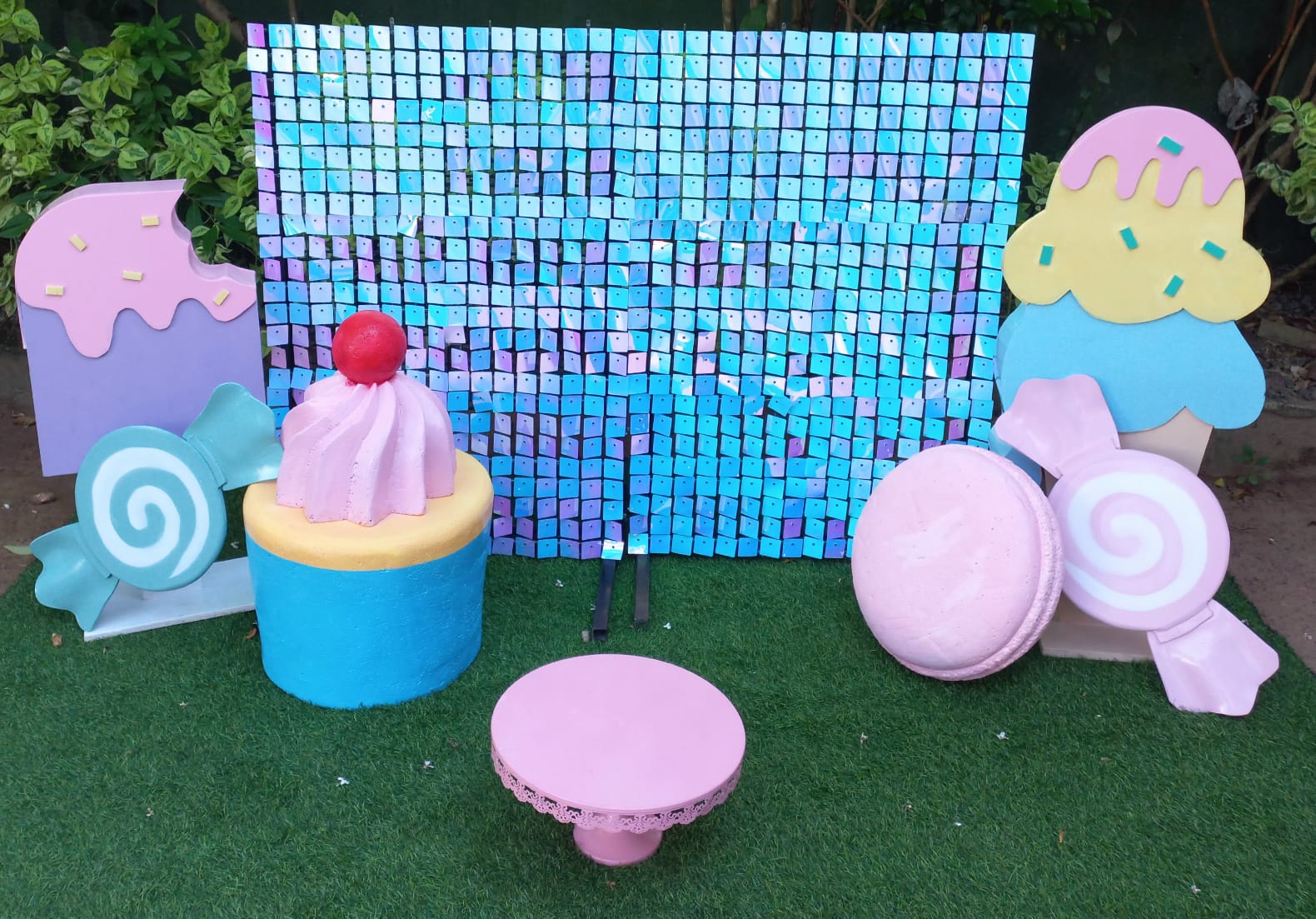 Candy Land Setup 07 / photo shoot/ shimmer wall