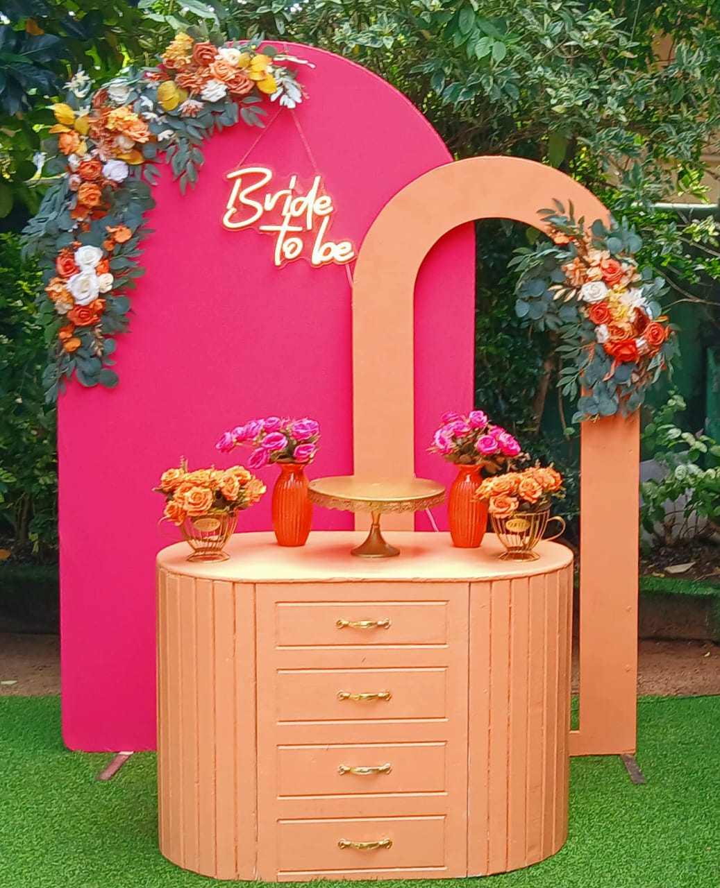 Bride To Be SetUp 02 / Hot Pink / Orange