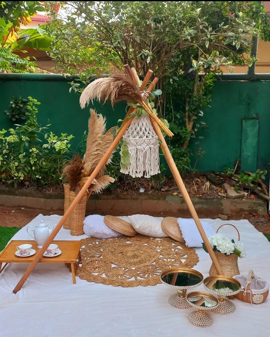 EID SetUp 15 / Rattan / Pearl / White / Gold